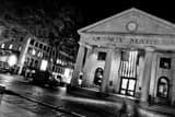 Horizontal A Blurry Look at Quincy Market along the Freedom Trail Framed Photos