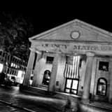 Square A Blurry Look at Quincy Market along the Freedom Trail Framed Photos