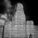 Square Buffalo City Hall black and white Photographs