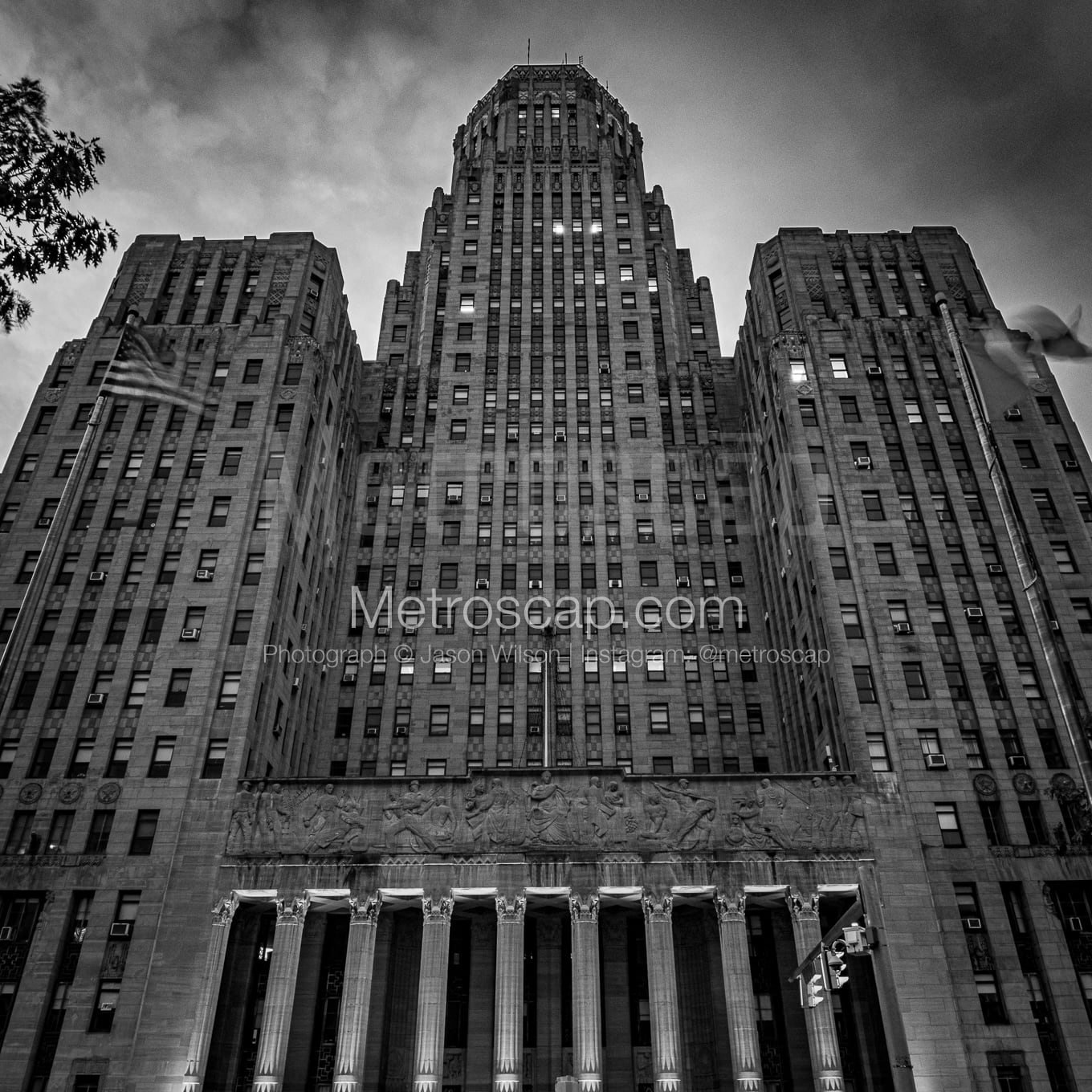 The Buffalo City Hall at Night Pictures square crop
