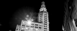 The Electric Tower at Night cityscape black and white Photos Panoramic The Electric Tower at Night cityscape black and white Photos