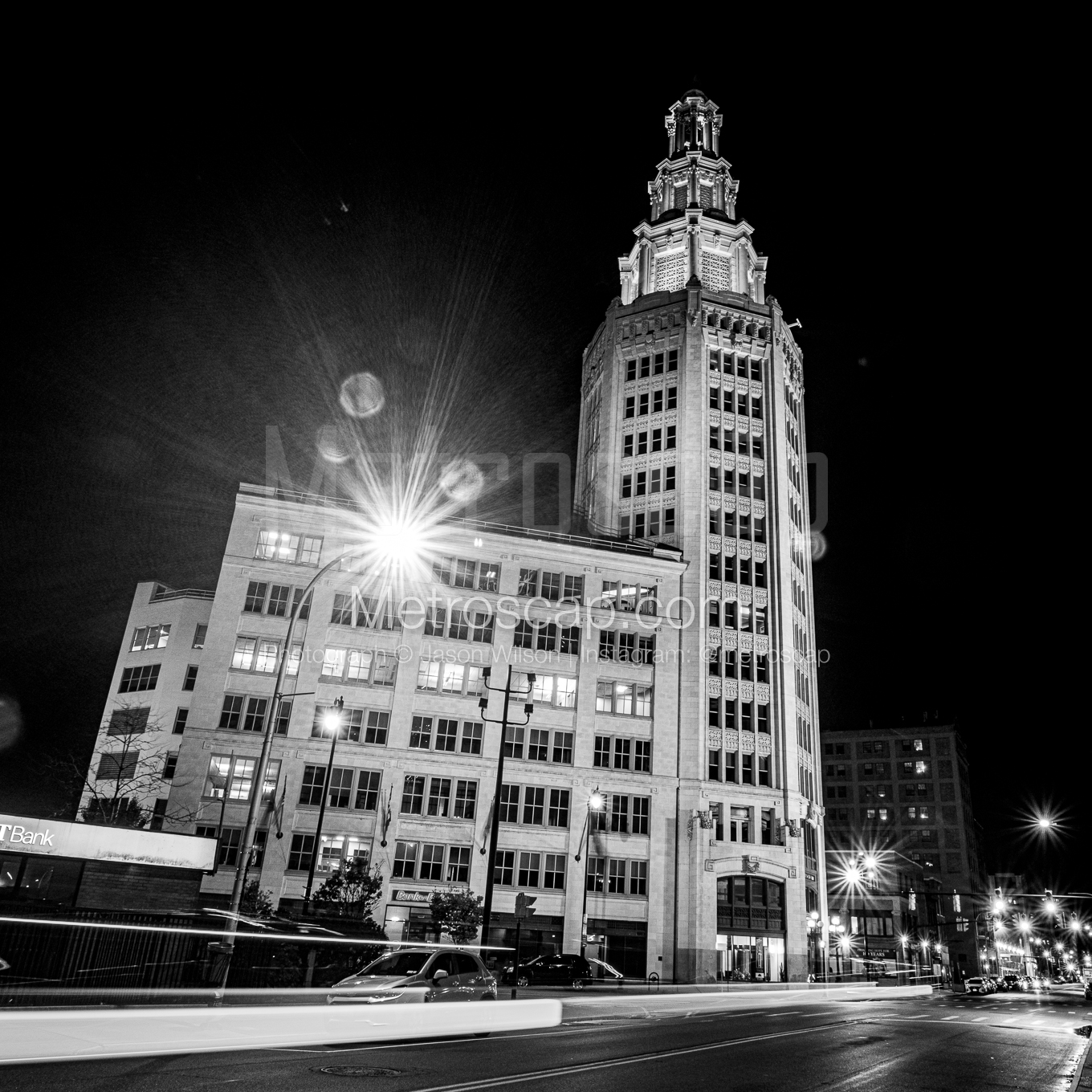 The Electric Tower at Night Photographs The Electric Tower at Night Photographs square crop