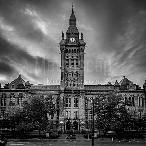 The Erie County Courthouse -- Buffalo Black and White Pictures