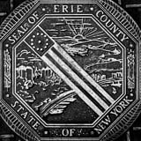 Square The Erie County New York Seal cityscape black and white Pictures