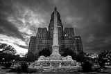 Horizontal The McKinley Monument and Buffalo City Hall in Niagara Square cityscape black and white Pictures