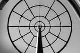 Horizontal The Targeting Sight of the WWII Artillery Guns in Canfield black and white Photos