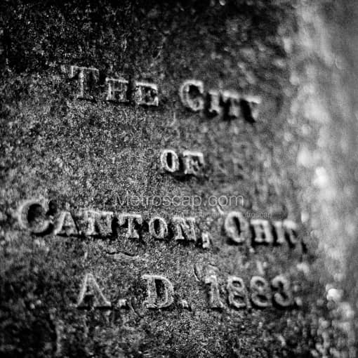 Canton Ohio Bell Inscription -- Canton Black and White Photos