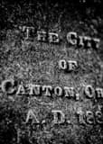 Vertical Canton Ohio Bell Inscription black and white Photos