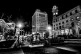 Horizontal Downtown Canton Ohio black and white Pictures