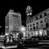 Square Downtown Canton Ohio black and white Pictures