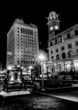 Vertical Downtown Canton Ohio black and white Pictures