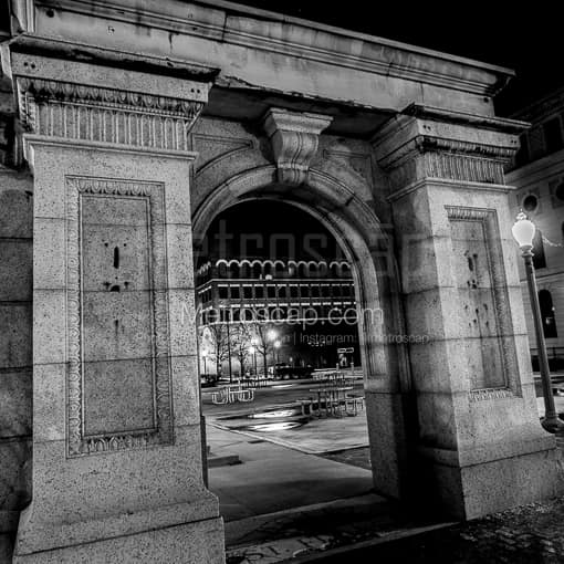 Hotel Courtland Arch -- Canton Black and White Photos