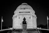Horizontal The McKinley Park Memorial black and white Photography