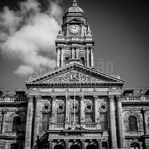 The Cape Town City Hall Building -- Cape Town Black and White Photography