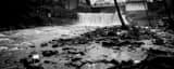 Panoramic Stones and Debris Downstream of Chagrin Falls black and white Photos