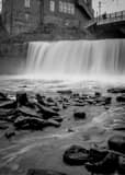 Vertical Chagrin Falls black and white Photos