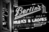 Horizontal Berlins Clothiers in Charleston black and white Photography