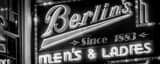Panoramic Berlins Clothiers in Charleston black and white Photography