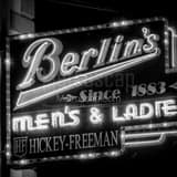 Square Berlins Clothiers in Charleston black and white Photography