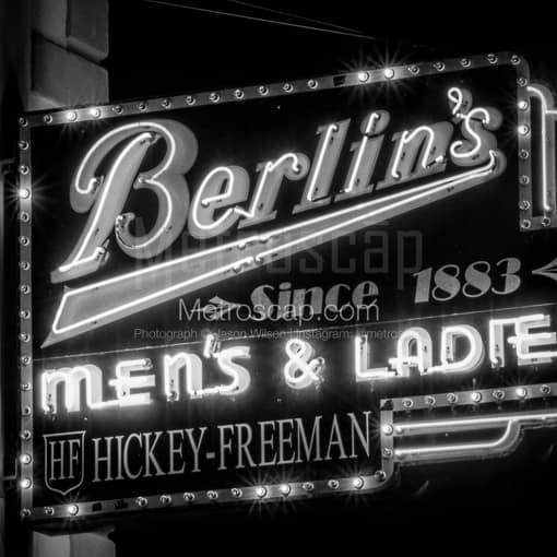 Berlins Clothiers in Charleston -- Charleston Black and White Photography