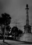 Vertical The Calhoun Monument in Marion Square black and white Photography