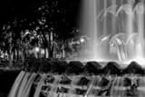 Horizontal A Close Up of the Pineapple Fountain black and white Photography