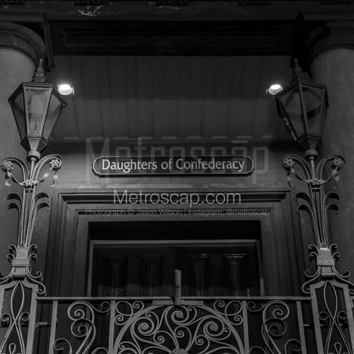 Charleston Black and White Photography of The Daughters of the Confederacy Building The Daughters of the Confederacy Building -- Charleston Black and White Photography