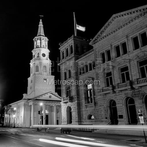 Saint Michaels Church -- Charleston Black and White Photography