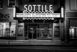 Horizontal The Sottile Theater off King Street black and white Photography