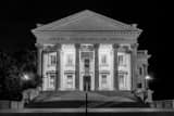 Horizontal The United States Custom House in Charleston black and white Photography