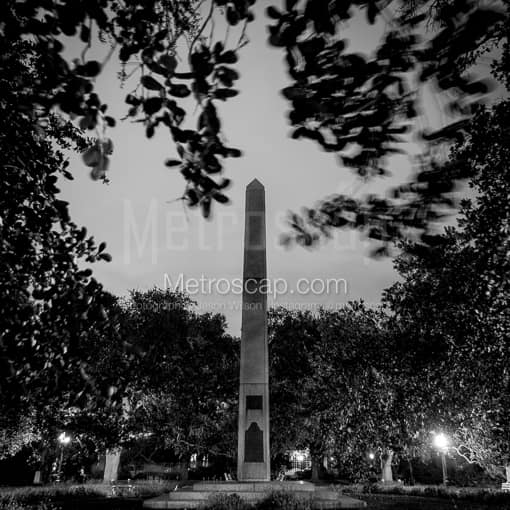 Washington Square park in Charleston -- Charleston Black and White Photography
