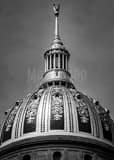 Vertical The Eagle atop the West Virginia State Capitol Building Dome black and white Photos