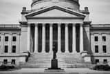 Horizontal Kanawah River Side of the West Virginia State Capitol Building Framed Photos