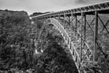 Horizontal The New River Gorge Bridge black and white Photos