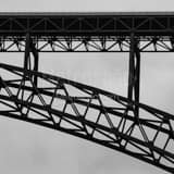 Square New River Gorge Bridge Support Truss Framed Photos