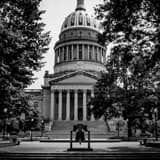 Square The West Virginia State Capitol Building Framed Photos