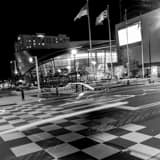 Square The Checkered Crosswalk at the NASCAR Hall of Fame black and white Photos