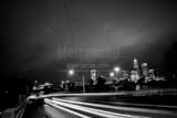 Horizontal Downtown Charlotte from near the Piedmont Campus black and white Photos