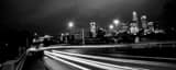 Panoramic Downtown Charlotte from near the Piedmont Campus black and white Photos
