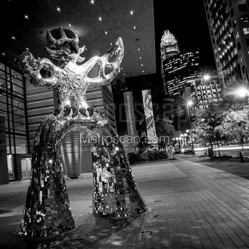 Charlotte Black and White Photos of The Firebird Sculpture on Tryon in Downtown Charlotte The Firebird Sculpture on Tryon in Downtown Charlotte -- Charlotte Black and White Photos