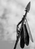 Vertical Tip of the Spear in the Washakie Statue Photography