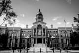 Horizontal The Wyoming State Capitol Building black and white Pictures