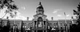 Panoramic The Wyoming State Capitol Building black and white Pictures
