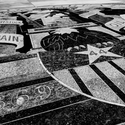 Wyoming State Seal on the Capitol Grounds -- Cheyenne Black and White Photos
