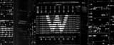 Panoramic The FLY-THE-W Message in the Anthem Building at Night landscape black and white Photography