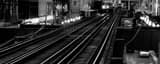 Panoramic L Rails landscape black and white Photography