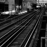 Square L Rails landscape black and white Photography