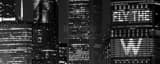 Panoramic The Anthem Building during 2016 World Series landscape black and white Photography