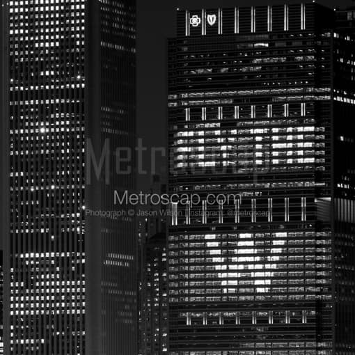 The Anthem Building during 2016 World Series -- Chicago Black and White Photography