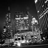 Square The University of Chicago landscape black and white Photography